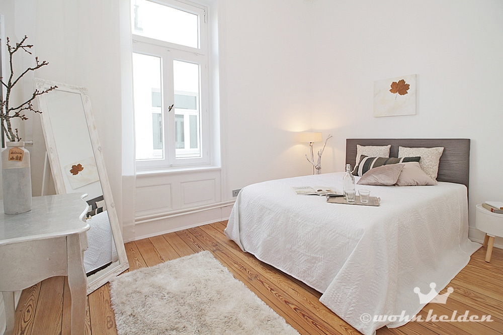 Home Staging Referenzen wohnhelden Hamburg Schlafzimmer