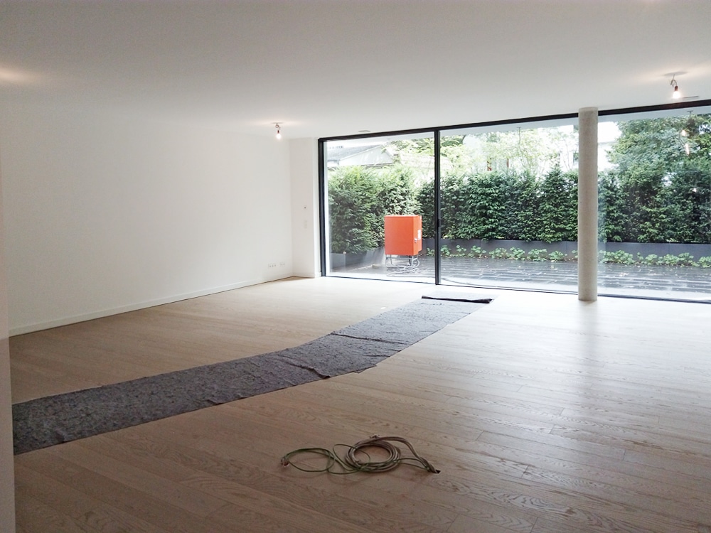 Musterwohnung vorher leerer Raum Hamburg