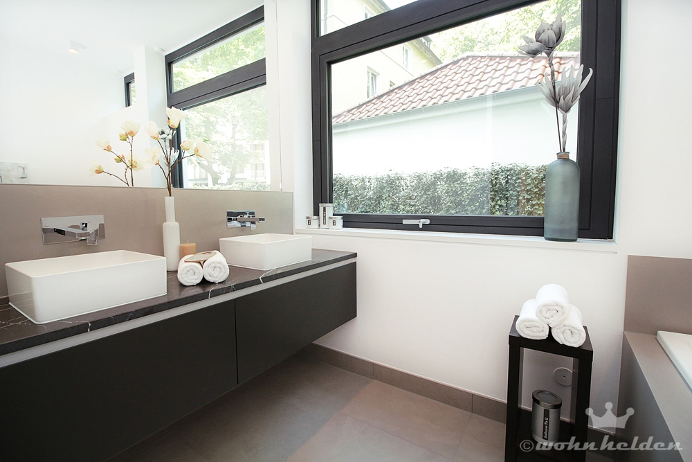 Musterwohnung Badezimmer Hamburg Waschbecken