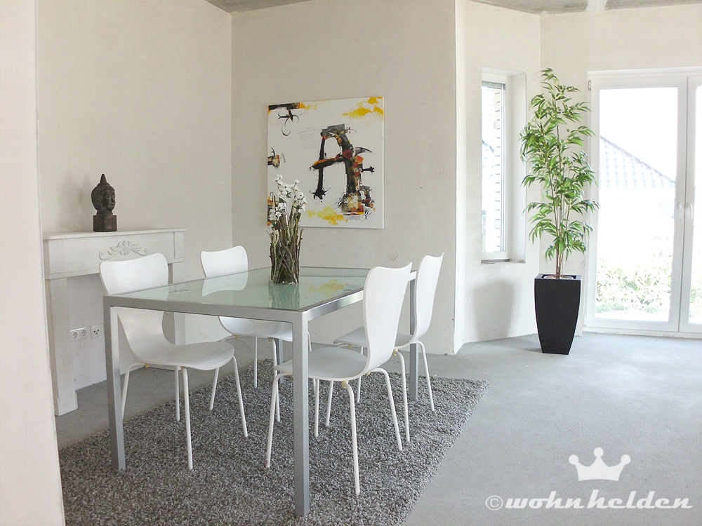 Staging im Rohbau Bautraeger Home Staging