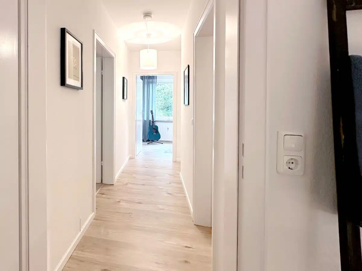 Flur mit Home Staging für den Verkauf in Hamburg