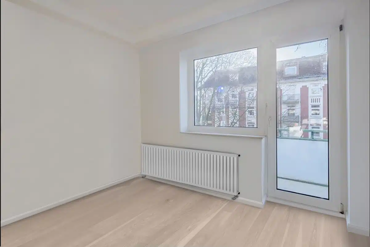 Essbereich in einer Eigentumswohnung in Hamburg Barmbek ohne Home Staging